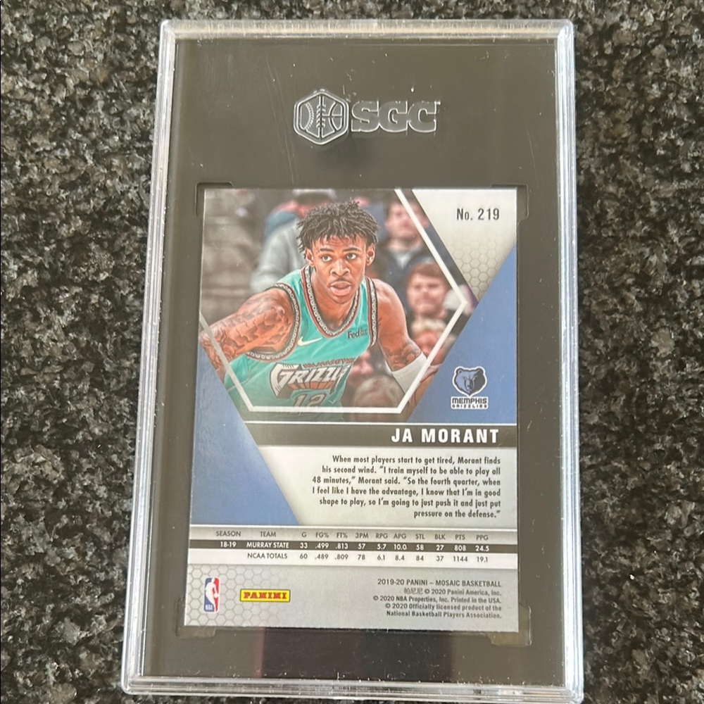 Ja Morant Basketball Card - Picture 2 of 2